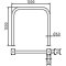 Hoop of steel tube |  60 x 2,5 mm | without cross bar | to be fixed by plugs | total width: 1000 mm | total height: 1000 mm | hot-dip galvanized